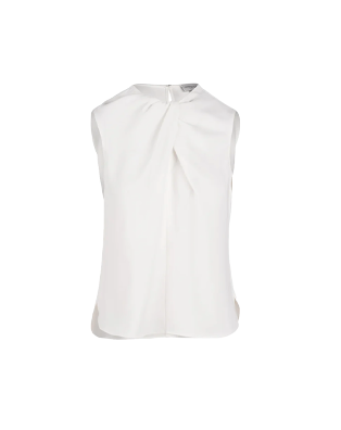 Sleeveless Ginger Blouse - Ivory