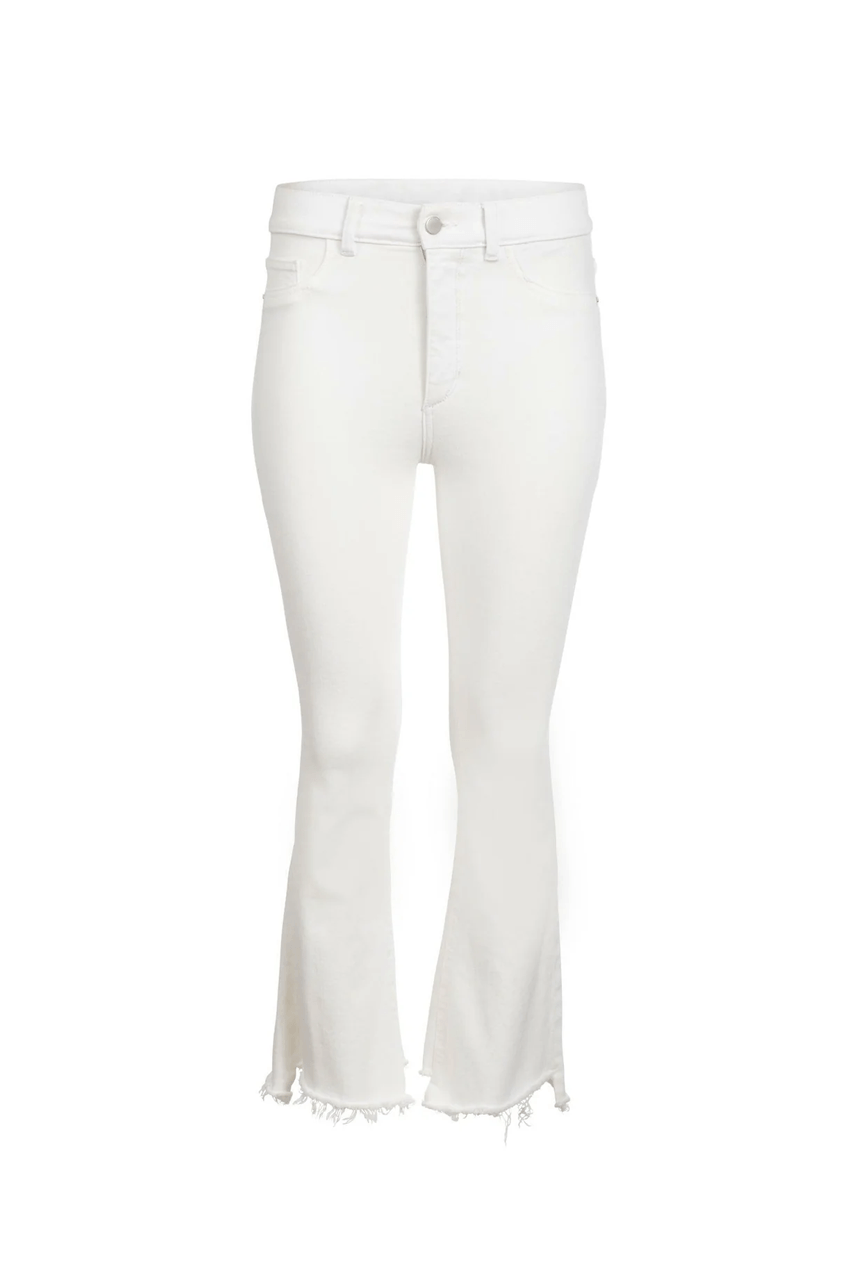 Bridget Boot Crop Jean - White