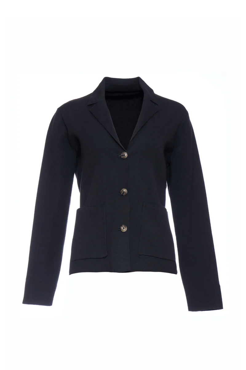 Brighton Knit Blazer - Navy