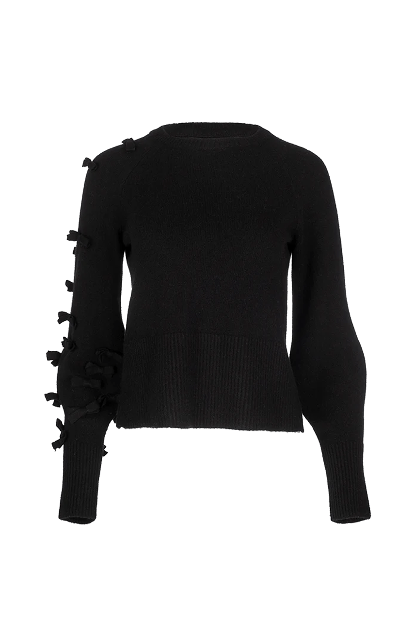 Bow Sweater - Black