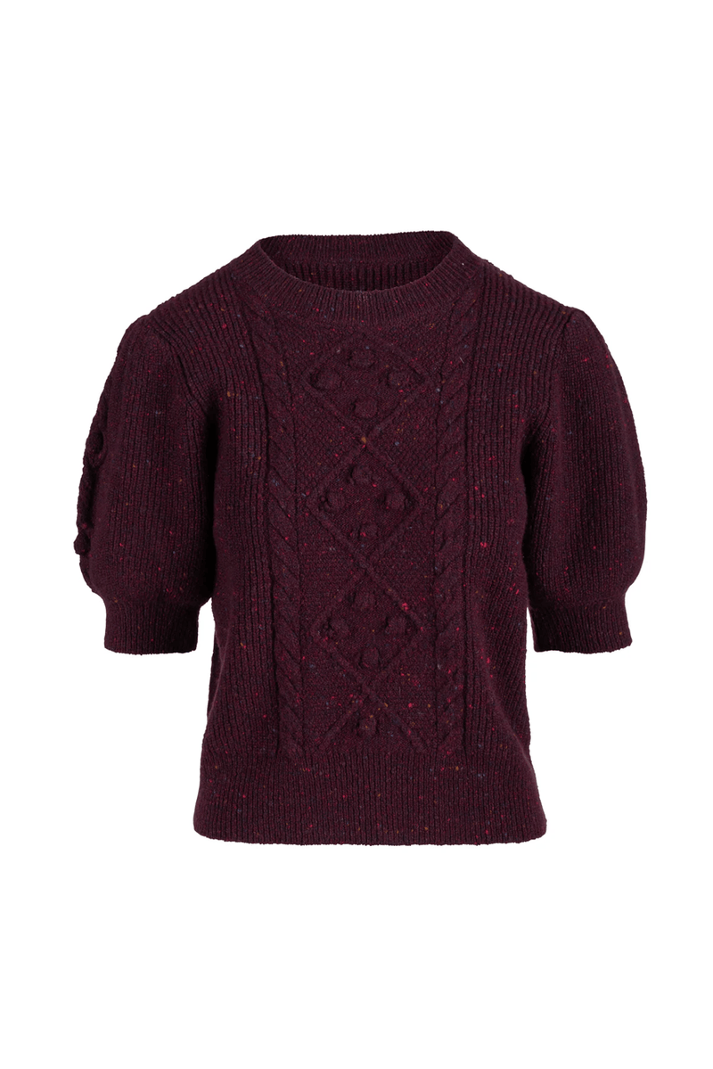 Cable Cleo Sweater - Uva