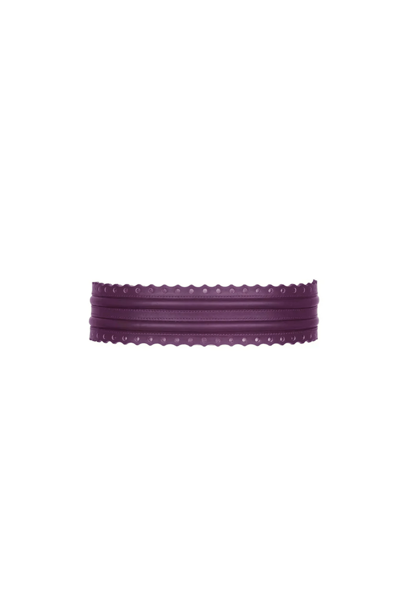 Fretwork Belt - Blackberry