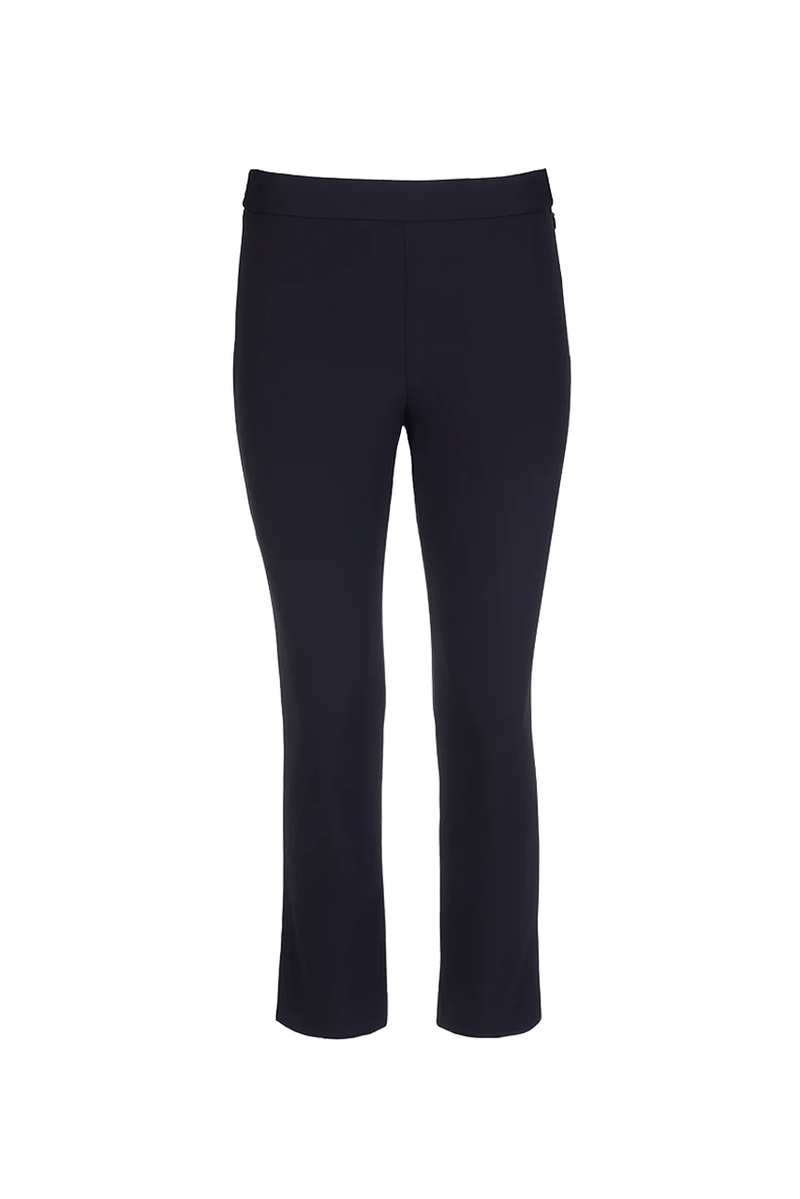 Side Slit Ankle Pant - Navy