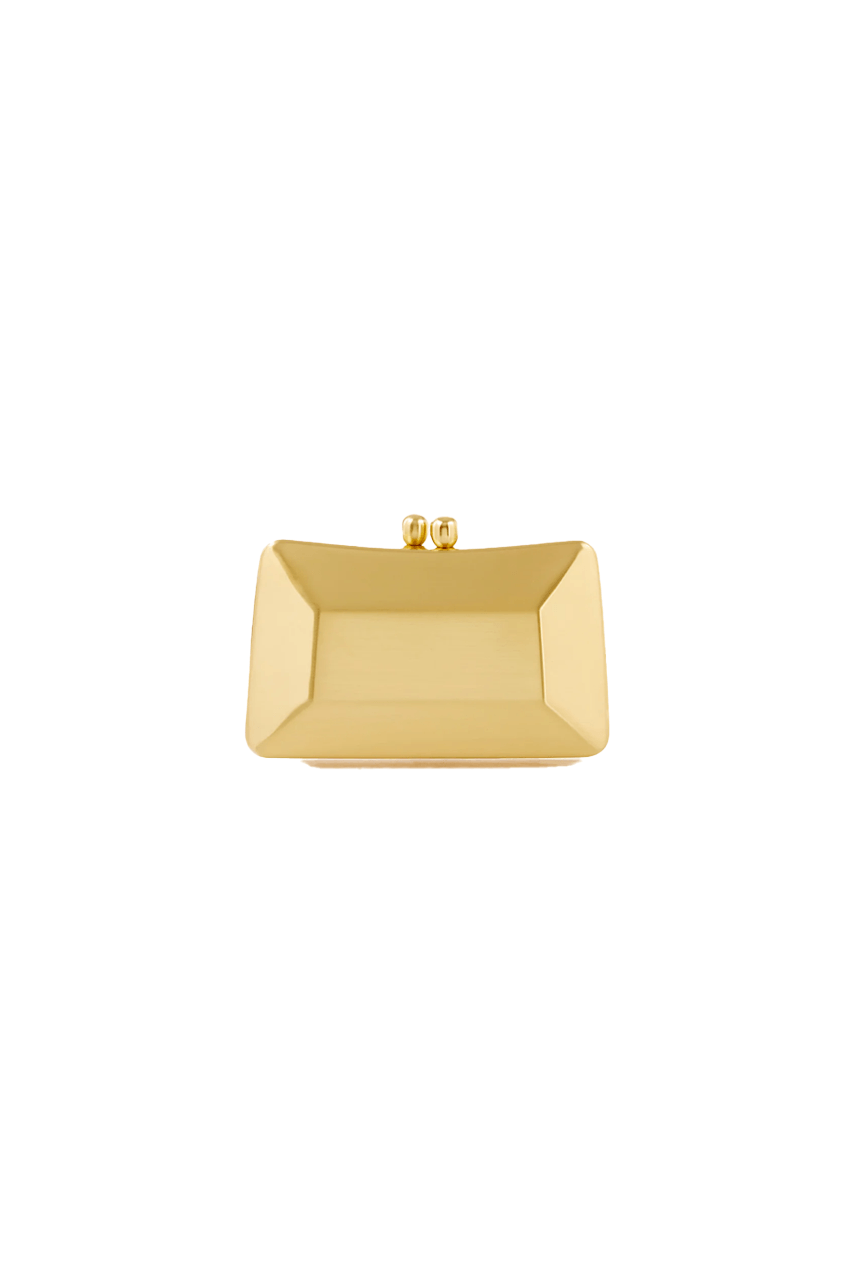 Brushed Matte Gold Clutch