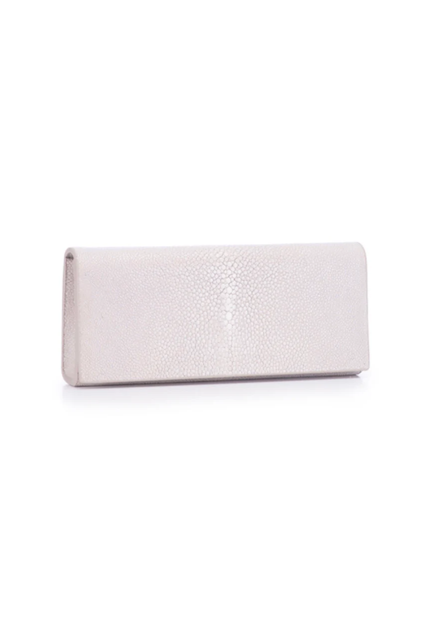 Shagreen Wallet Clutch - Cloud