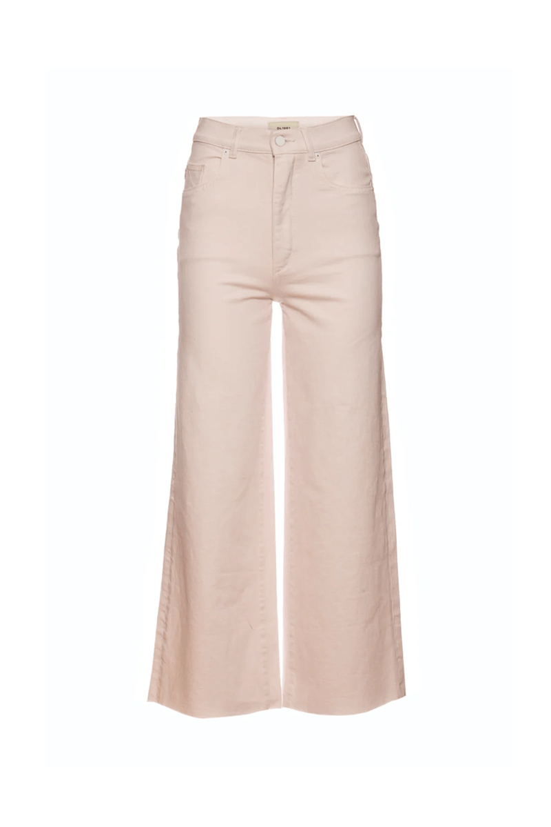 Hepburn Crop Wide Leg Jean - Rosewater