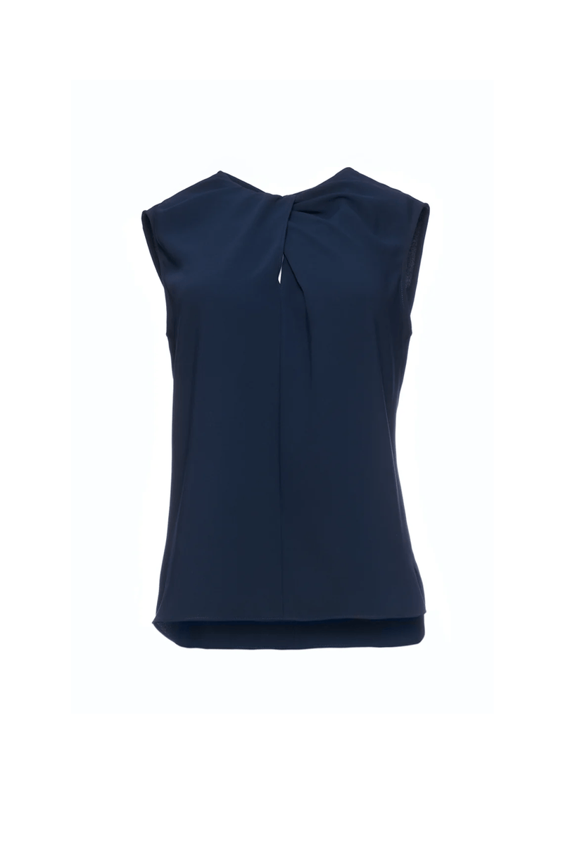 Sleeveless Ginger Blouse - Navy