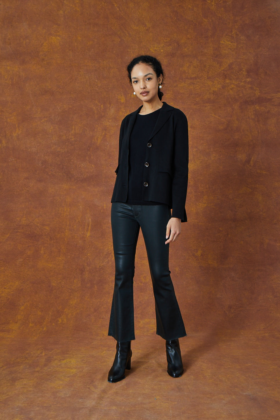 Brighton Knit Blazer - Black