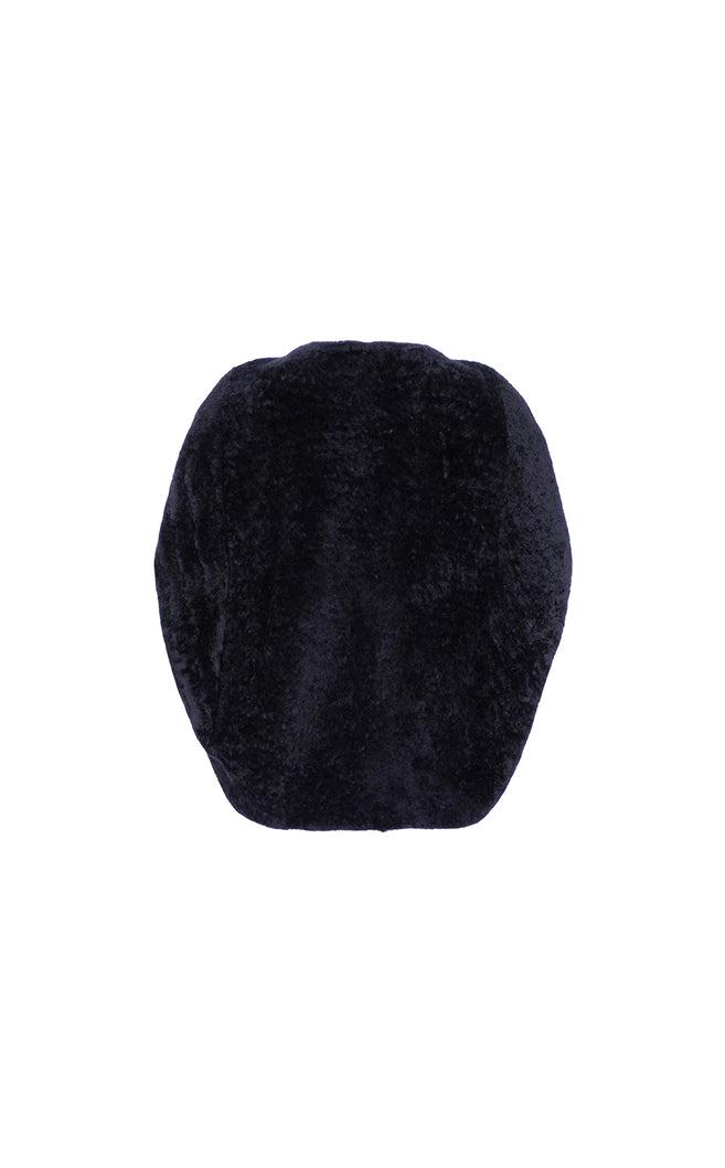 Shearling Cocoon Vest - Navy