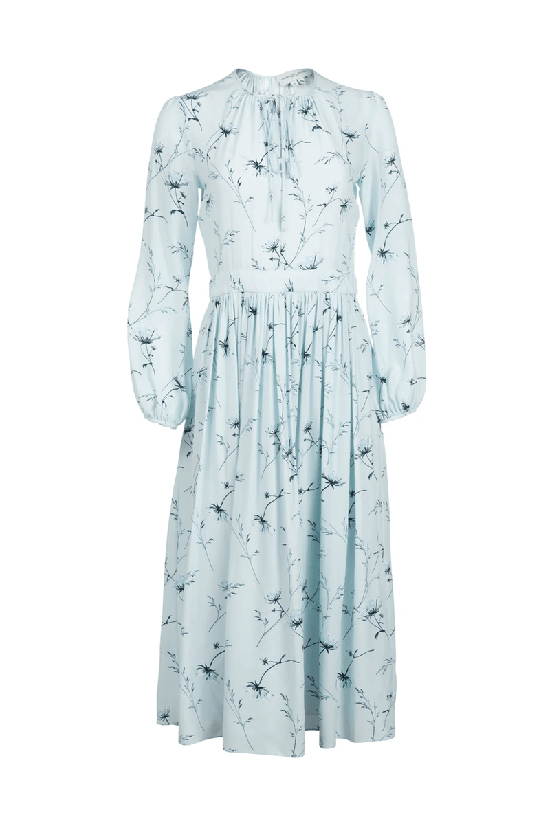 Luna Dress - Blue Flora