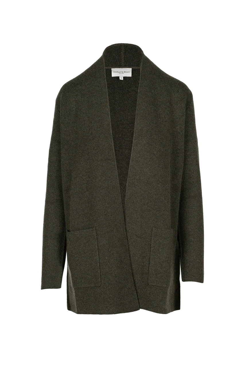 Double Knit Cardigan - Olive