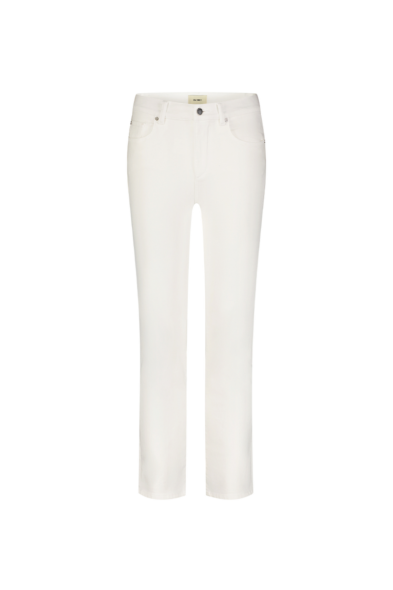 Mara Straight Leg Ankle Jean White