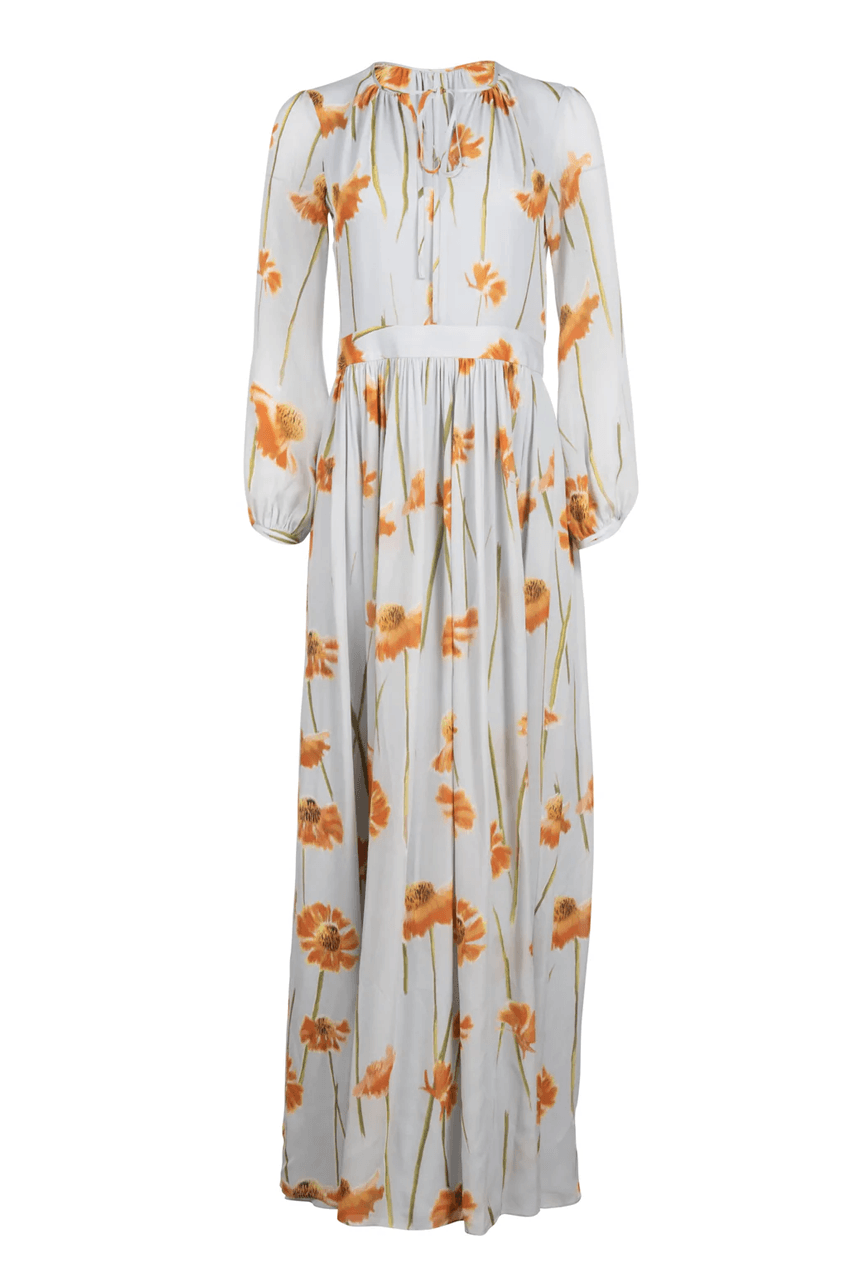 Stella Dress - Tangerine Spanish Poppy