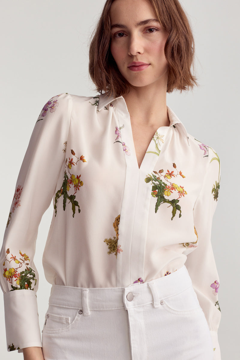 Laurel Blouse White Orchid