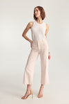 Hepburn Wide Leg Crop Jean - Primrose Pink