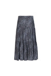 Tiered Midi Skirt - Smoky Jaguar