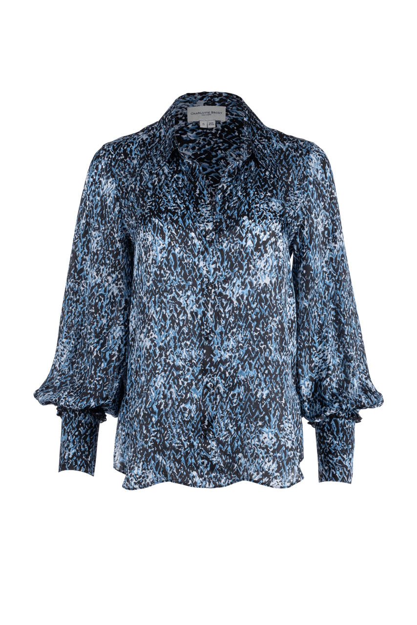 Isabella Blouse - Blue Serengeti