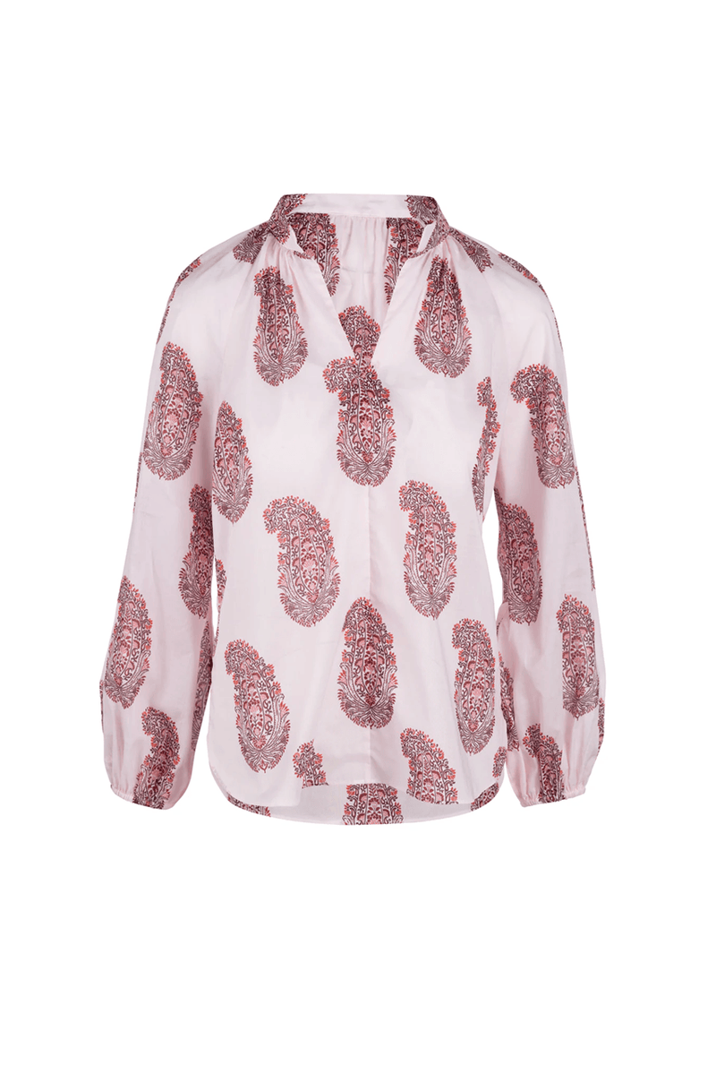 Poet Blouse - Blush Paisley