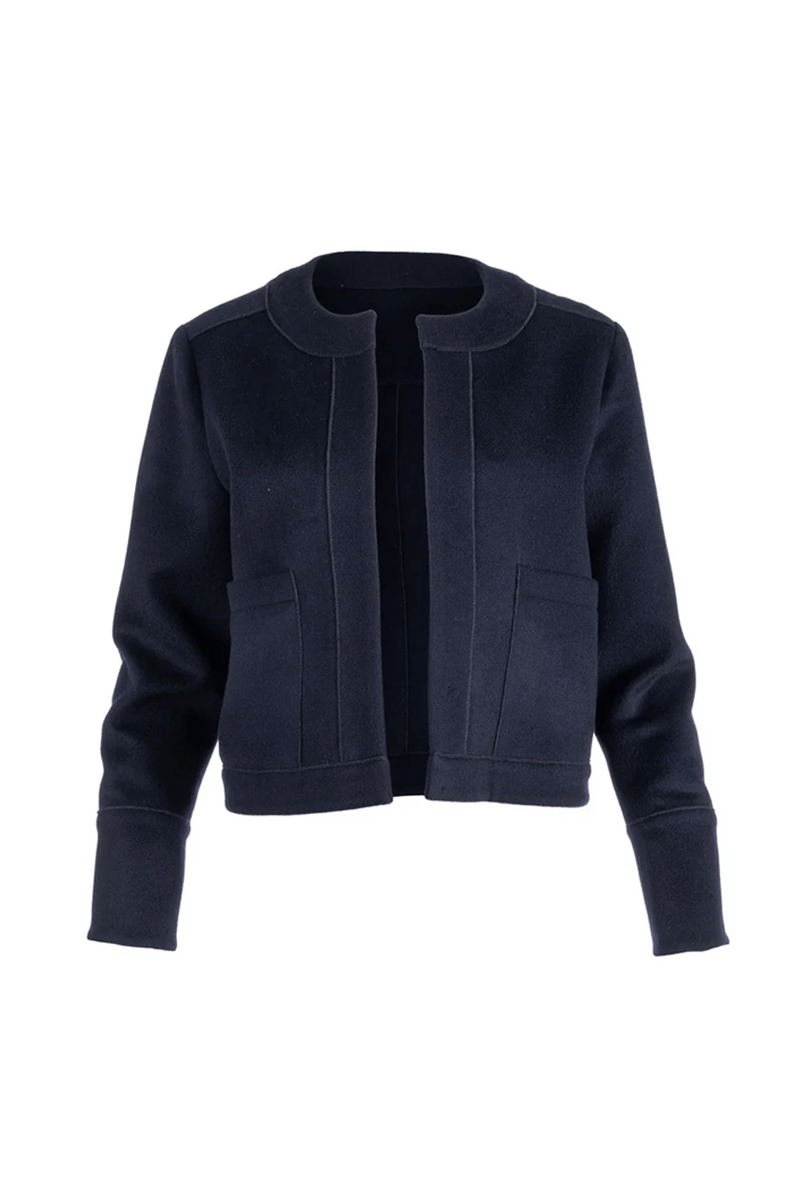 Crop Jacket - Navy Coating