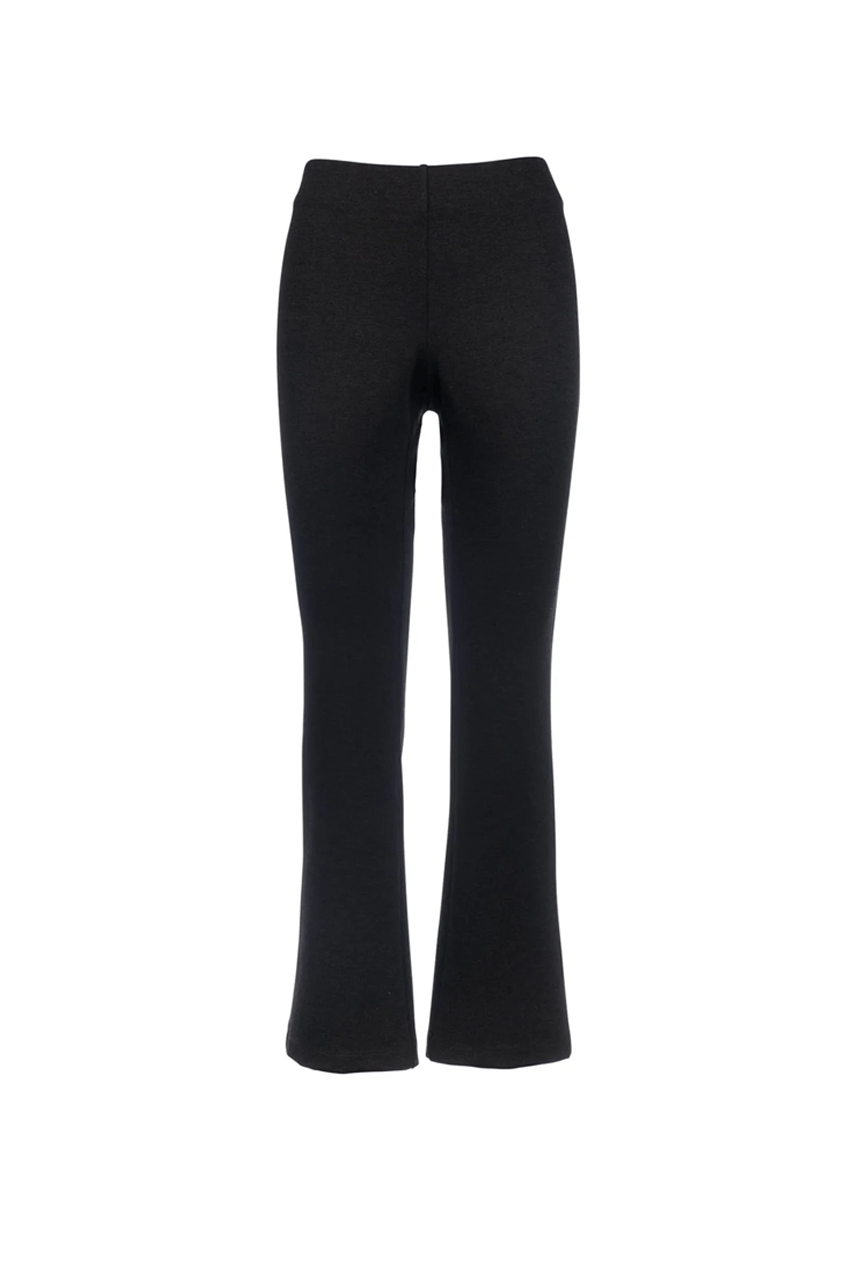 Full Length Flare Pant - Charcoal Ponte