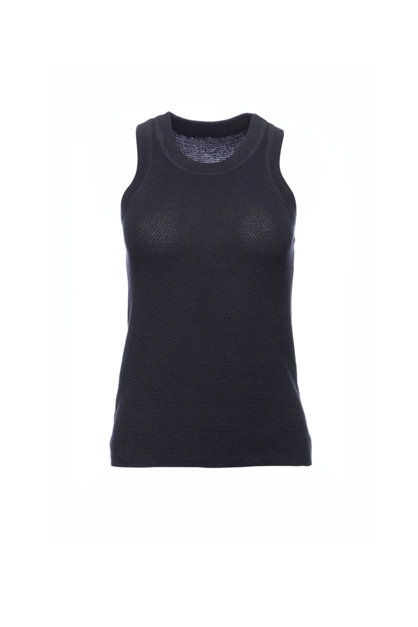 Sol Knit Tank - Navy