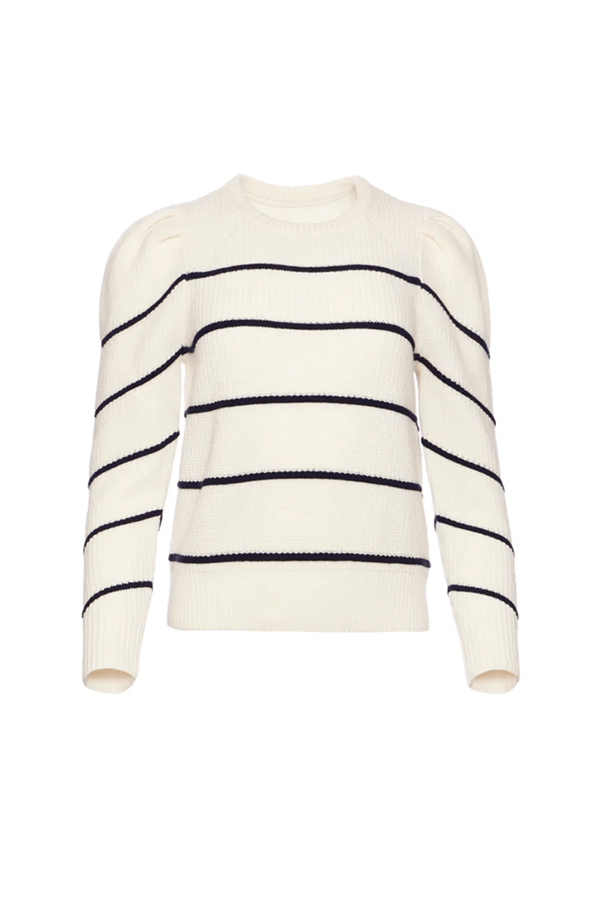 Coco Sweater - White and Navy