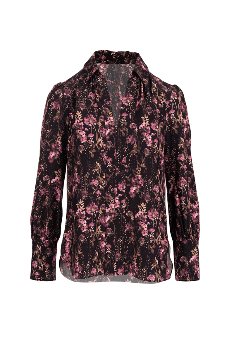 Laurel Blouse - Ruby Hydrangea