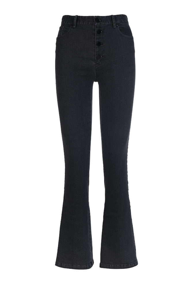  Flare-leg Black Jeans