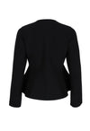 Flare Knit Blazer - Black