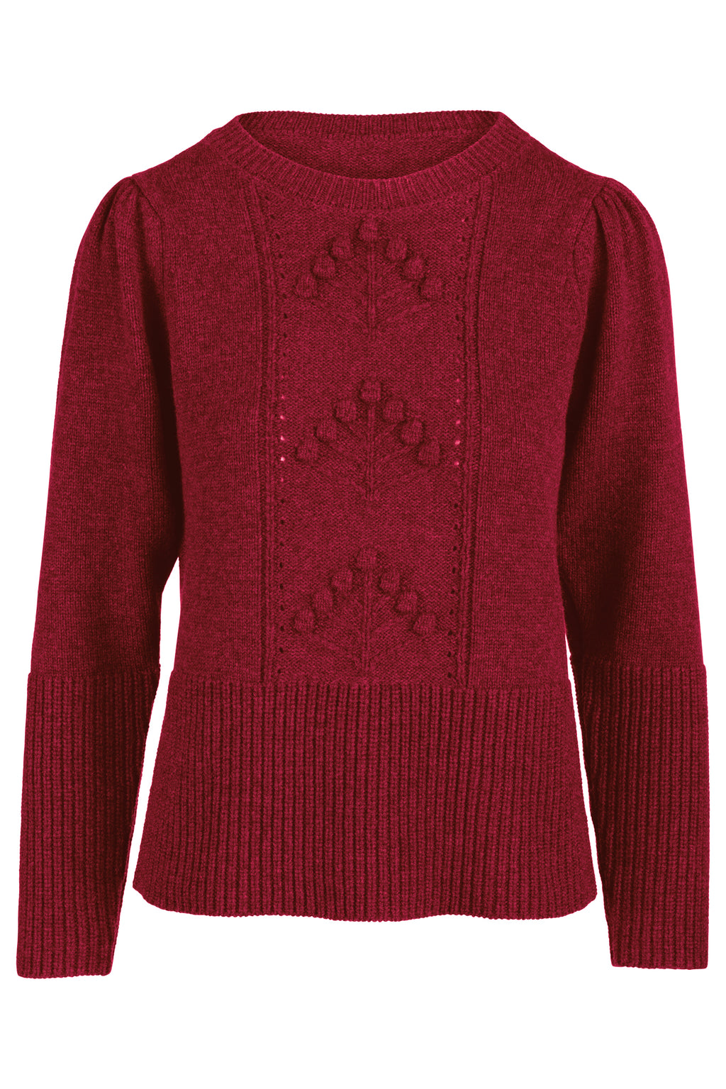 Garden Cable Sweater - Mulberry