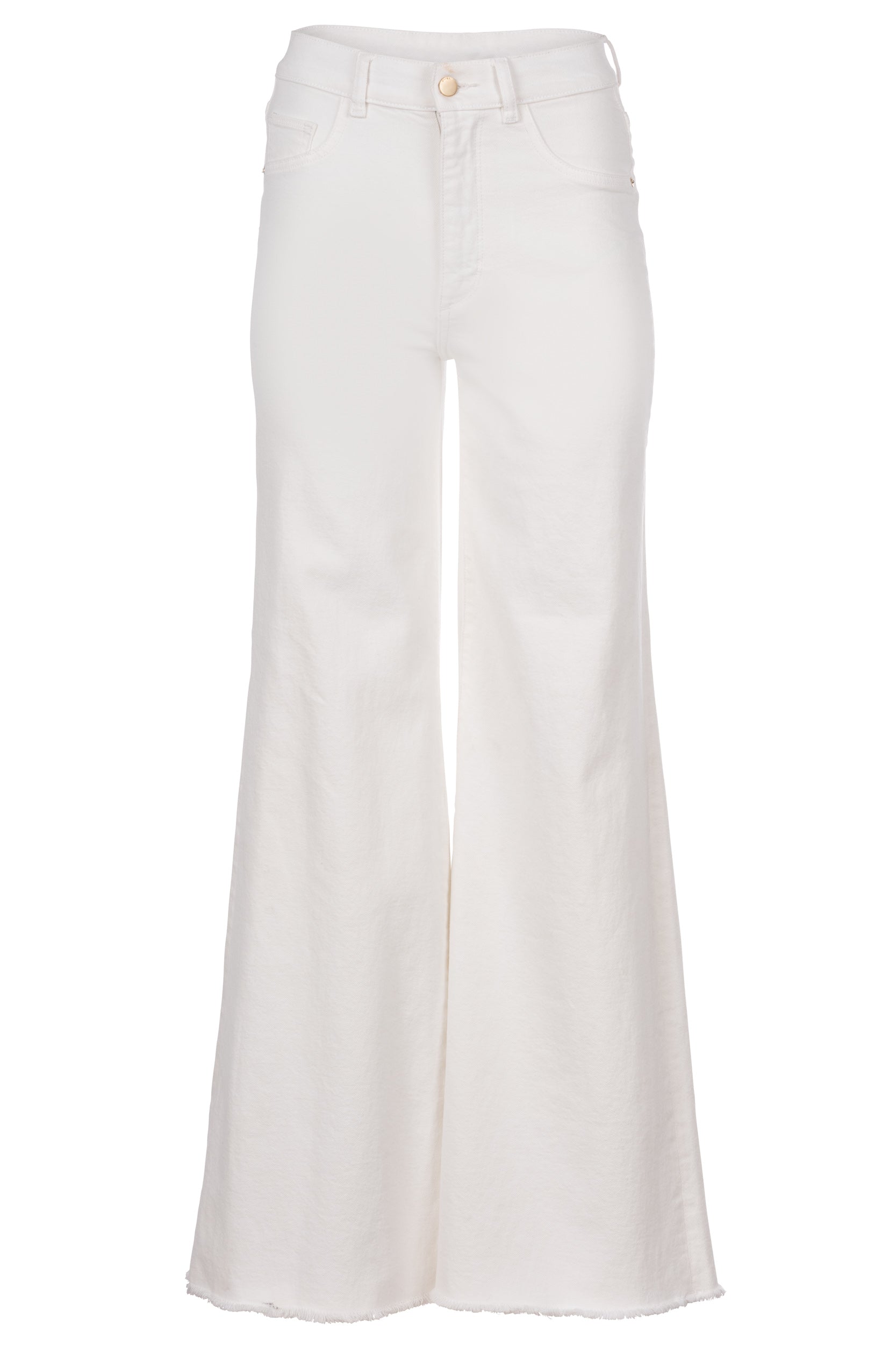 Hepburn Wide Leg Jean - White – Charlotte Brody