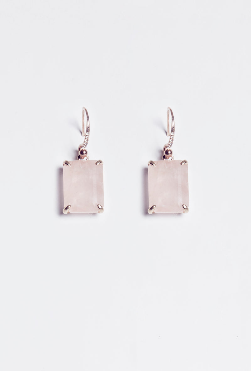 Rose Quartz Earrings