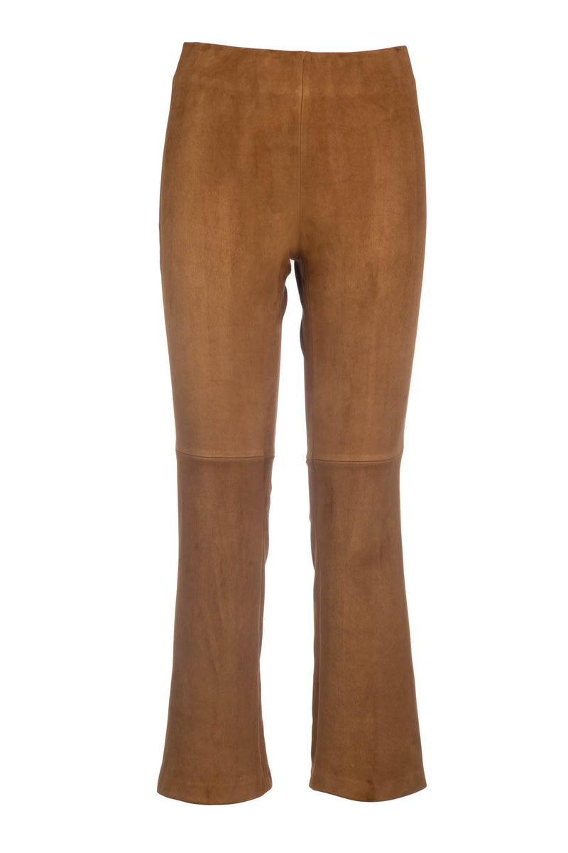 LTS Tall Women's Camel Brown Ribbed Kick Flare Trousers