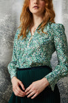 Laurel Blouse - Emerald Marble