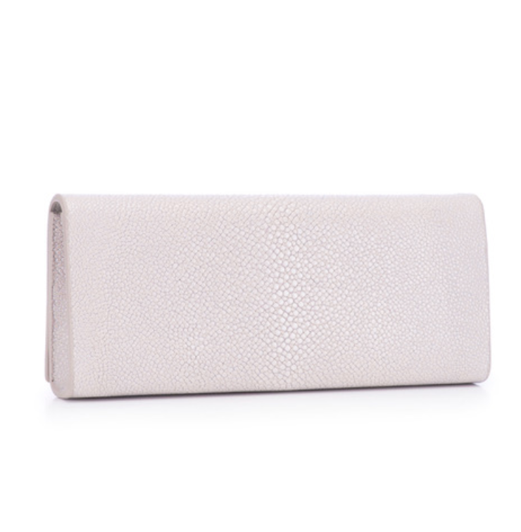 Shagreen Wallet Clutch - Cloud