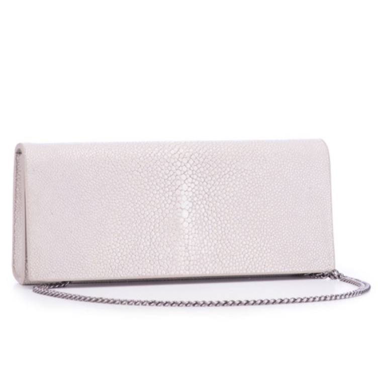 Shagreen Wallet Clutch - Cloud