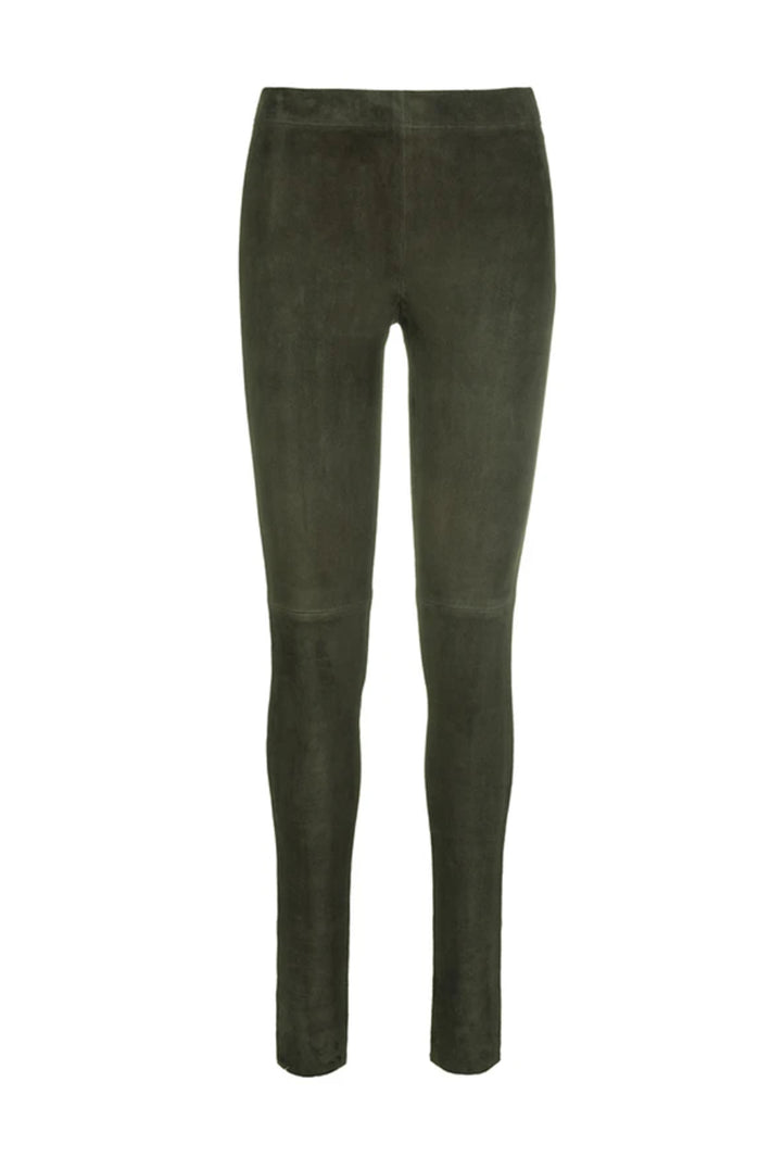 Made in the Suede Olive Green Suede Leggings