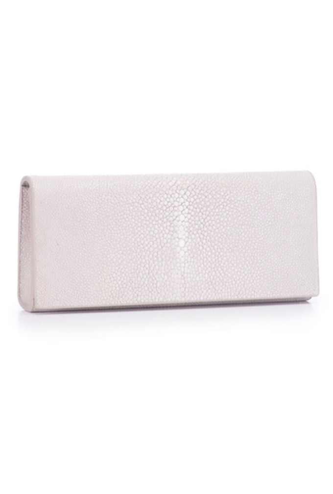 Shagreen Wallet Clutch - Cloud