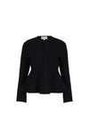 Flare Knit Blazer - Black